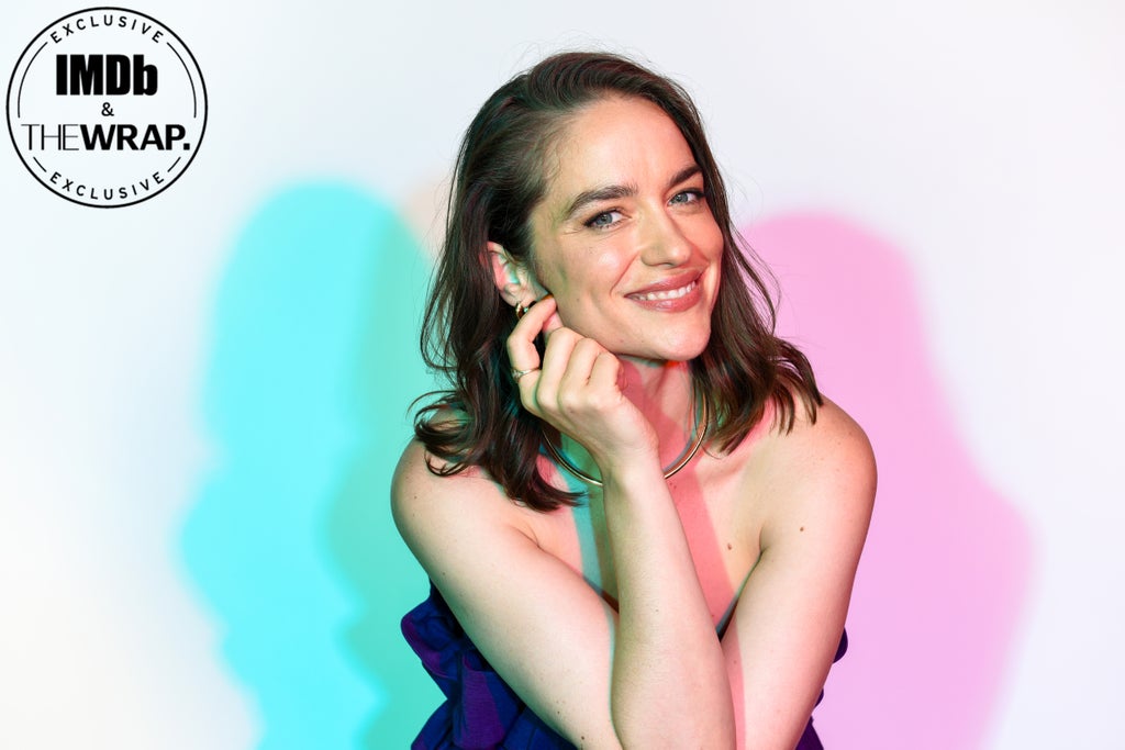 Melanie Scrofano poses in the IMDboat Exclusive Portrait Studio at San Diego Comic-Con 2024 at The IMDb Yacht on July 27, 2024 in San Diego, California.