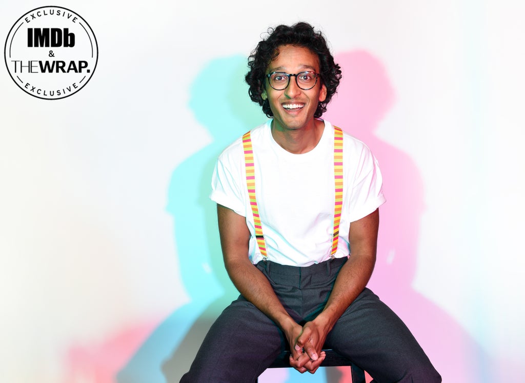 Assad Zaman poses in the IMDboat Exclusive Portrait Studio at San Diego Comic-Con 2024 at The IMDb Yacht on July 27, 2024 in San Diego, California.