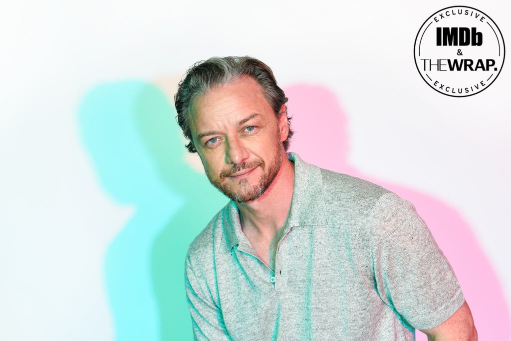 James McAvoy poses in the IMDboat Exclusive Portrait Studio at San Diego Comic-Con 2024 at The IMDb Yacht on July 27, 2024 in San Diego, California.