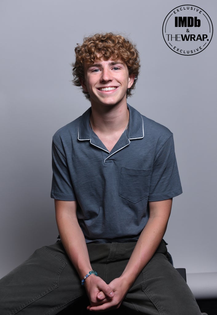 Walker Scobell poses in the IMDboat Exclusive Portrait Studio at San Diego Comic-Con 2024 at The IMDb Yacht on July 25, 2024 in San Diego, California.