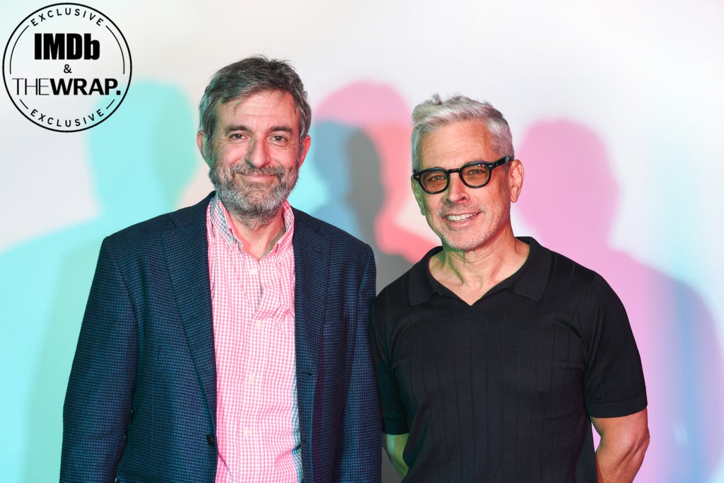 (L-R) Alec Sulkin and Richard Appel pose in the IMDboat Exclusive Portrait Studio at San Diego Comic-Con 2024 at The IMDb Yacht on July 27, 2024 in San Diego, California.