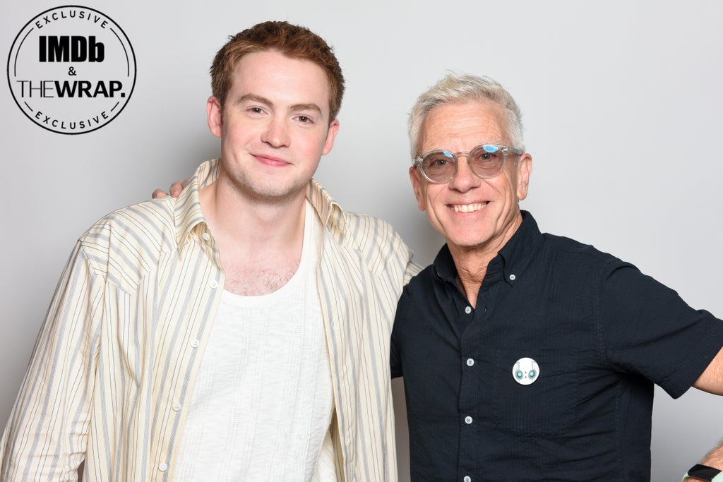 (L-R) Kit Connor and Chris Sanders pose in the IMDboat Exclusive Portrait Studio at San Diego Comic-Con 2024 at The IMDb Yacht on July 27, 2024 in San Diego, California.