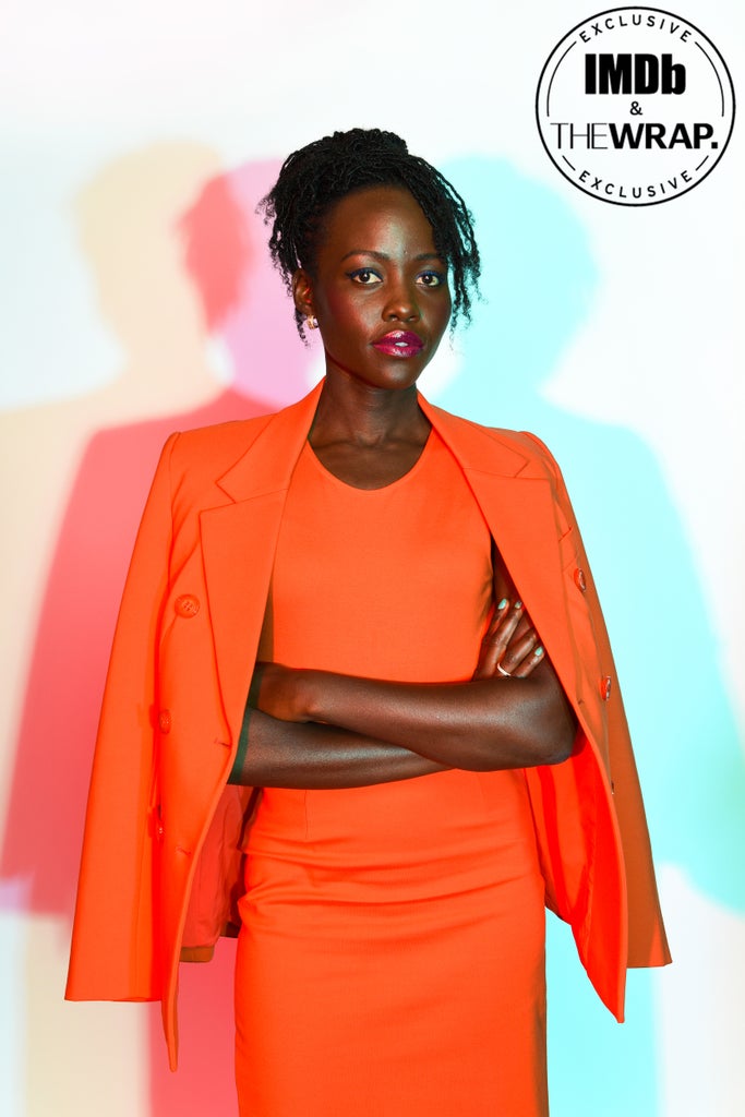 Lupita Nyong’o poses in the IMDboat Exclusive Portrait Studio at San Diego Comic-Con 2024 at The IMDb Yacht on July 27, 2024 in San Diego, California.