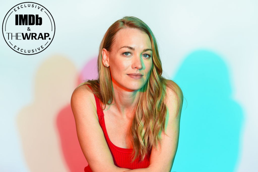 Yvonne Strahovski poses in the IMDboat Exclusive Portrait Studio at San Diego Comic-Con 2024 at The IMDb Yacht on July 25, 2024 in San Diego, California.