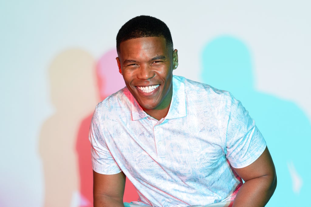 Gaius Charles poses in the IMDboat Exclusive Portrait Studio at San Diego Comic-Con 2024 at The IMDb Yacht on July 25, 2024 in San Diego, California.