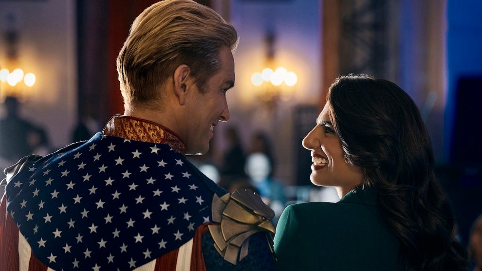 Victoria Neuman and Homelander in "The Boys" (Credit: Prime Video)