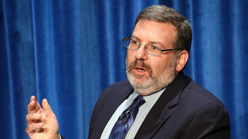 Brian Lowry speaks at a 2014 event at the The Paley Center for Media in Beverly Hills, California.
