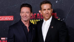 Hugh Jackman and Ryan Reynolds attend the world premiere of "Deadpool & Wolverine" at Lincoln Center on July 22, 2024 in New York City