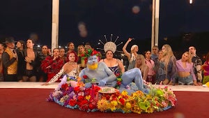 A scene from the Paris 2024 Olympics Opening Ceremony