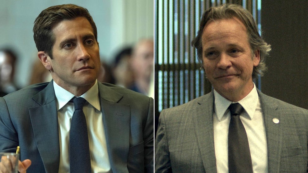 Jake Gyllenhaal and Peter Sarsgaard in "Presumed Innocent"