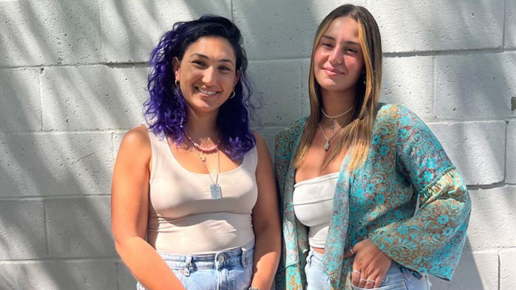 Eilat Tibi (left) and Danielle Gelbaum (right) survived the Hamas attacks on Nova Music Festival on Oct. 7. They both spoke to TheWrap about their healing journeys at The Nova Music Festival Exhibition in Los Angeles (Credit: Millet Ben Haim)