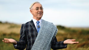 Alan Cumming in "The Traitors" (Credit: Peacock)