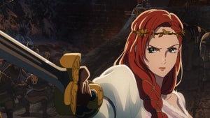 Héra voiced by Gaia Wise in New Line Cinema’s and Warner Bros. Animation’s epic anime adventure “The Lord of the Rings: The War of the Rohirrim” (Credit: Warner Bros. Pictures)