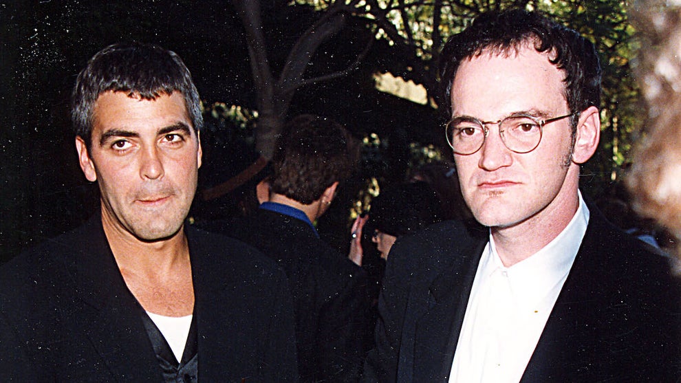 George Clooney and Quentin Tarantino during 1995 MTV Movie Awards (Credit: Jeff Kravitz/FilmMagic, Inc)