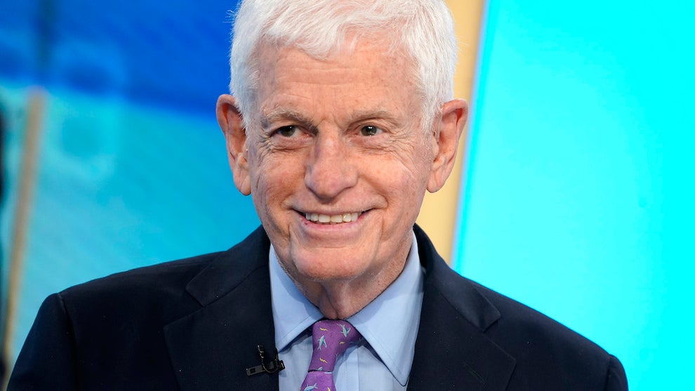 Gamco Investors Chairman and CEO Mario Gabelli visits "The Claman Countdown" at Fox Business Network Studios on April 17 (Credit: John Lamparski/Getty Images)