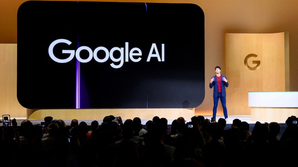 Alex Schiffhauer, group product manager at Google, speaks during the Made By Google event