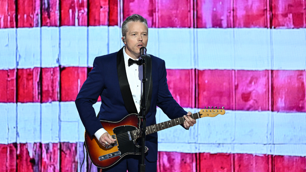 Jason Isbell performs on the first day of the 2024 DNC