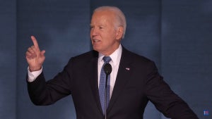 Joe Biden speaks at the 2024 DNC