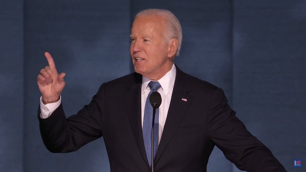 Joe Biden speaks at the 2024 DNC