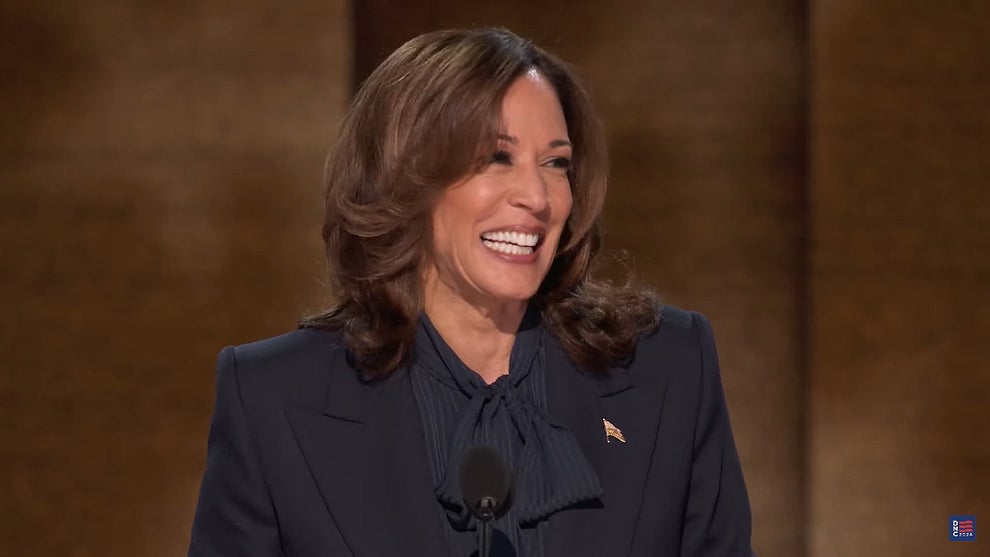 Kamala Harris accepts the Democratic nominee for President