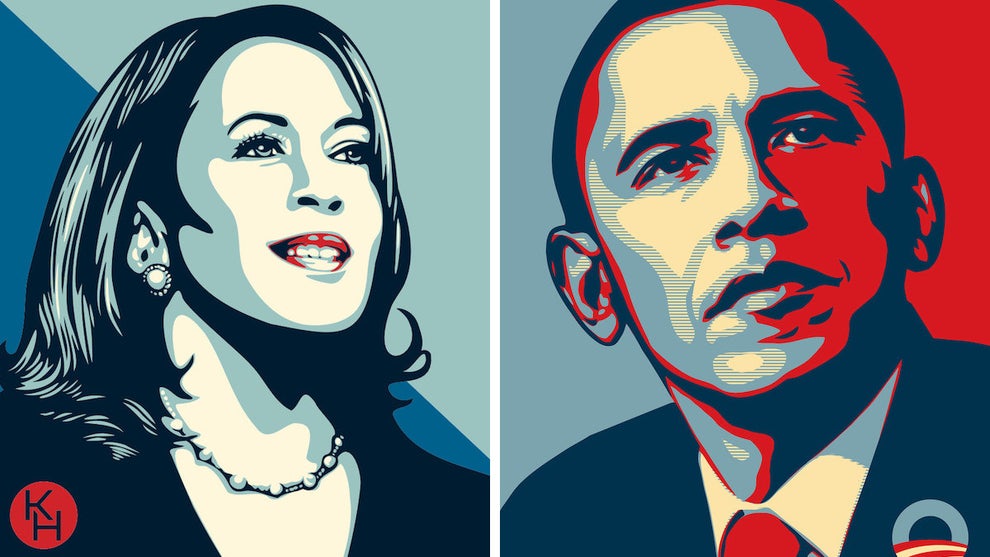 Kamala and Obama poster