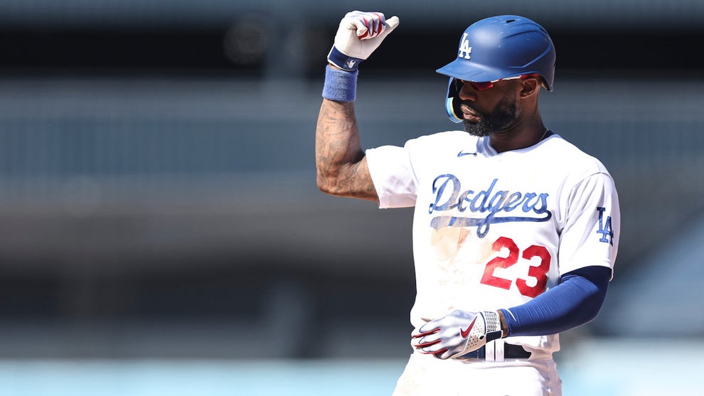 Jason Heyward of the Los Angeles Dodgers