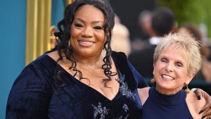 Patricia "Ms Pat" Williams and Mary Lou Belli at the 74th Emmy Awards