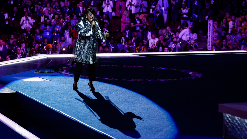 Patti LaBelle performs on Day 2 of the 2024 DNC