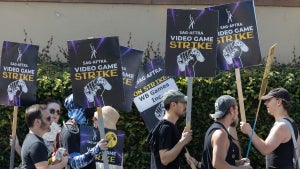 SAG-AFTRA Video Game Actors Picketing on August 1 2024 at Warner Bros.