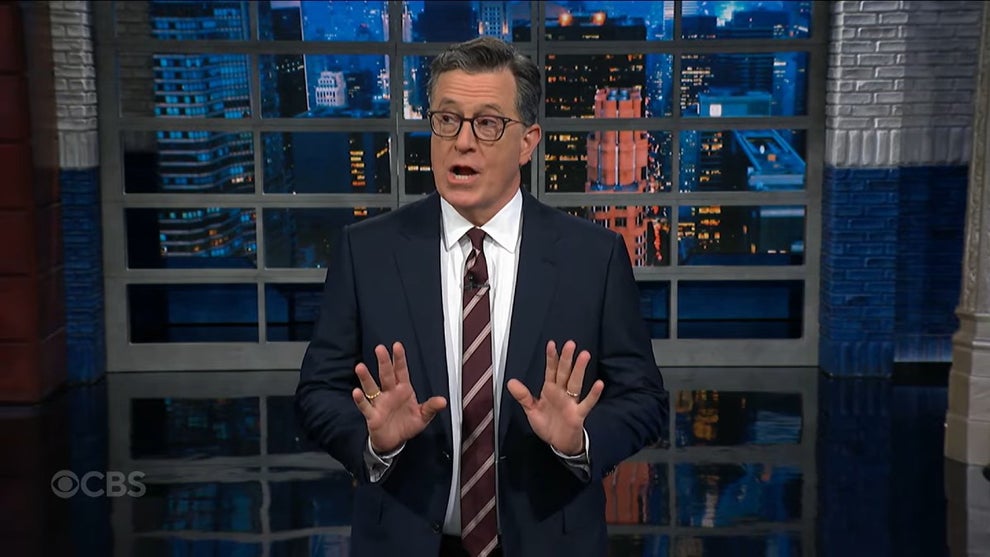 Stephen Colbert roasts Trump Musk interview