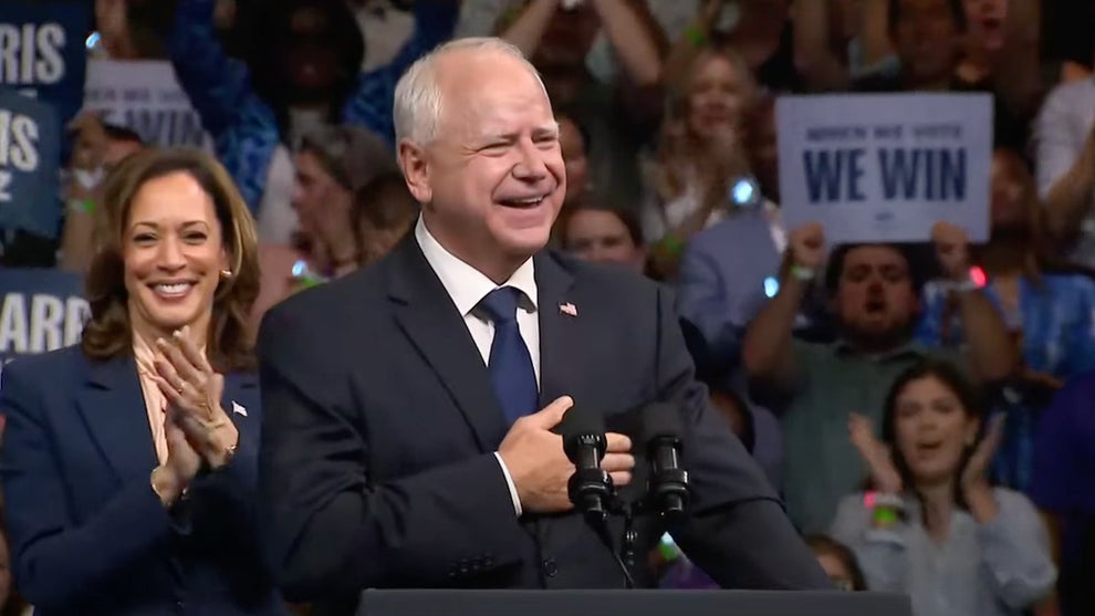 Tim Walz and Kamala Harris Philadelphia rally