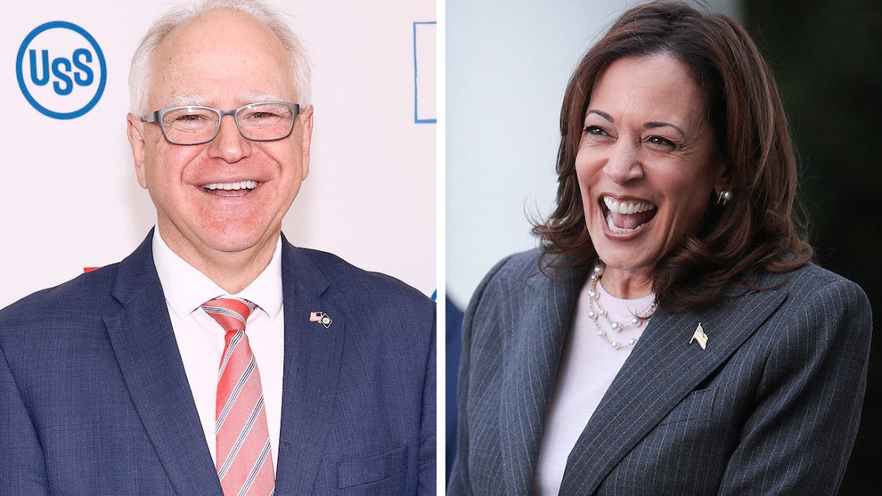 Tim Walz and Kamala Harris