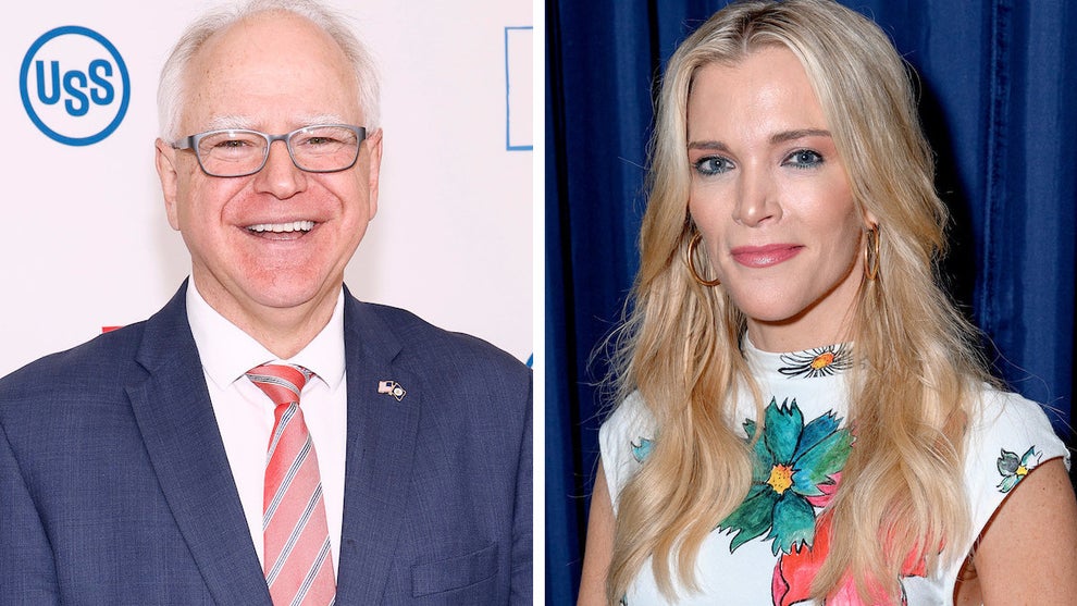 Tim Walz and Megyn Kelly