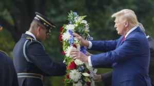 Donald Trump at Arlington National Cemetary From Morning Joe