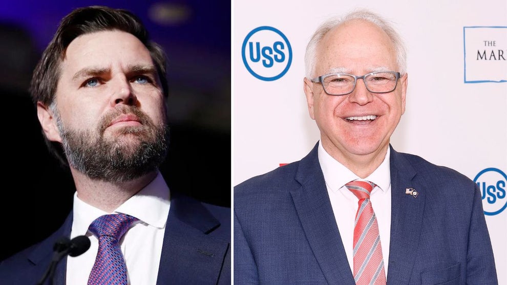 JD Vance and Tim Walz (Getty Images)