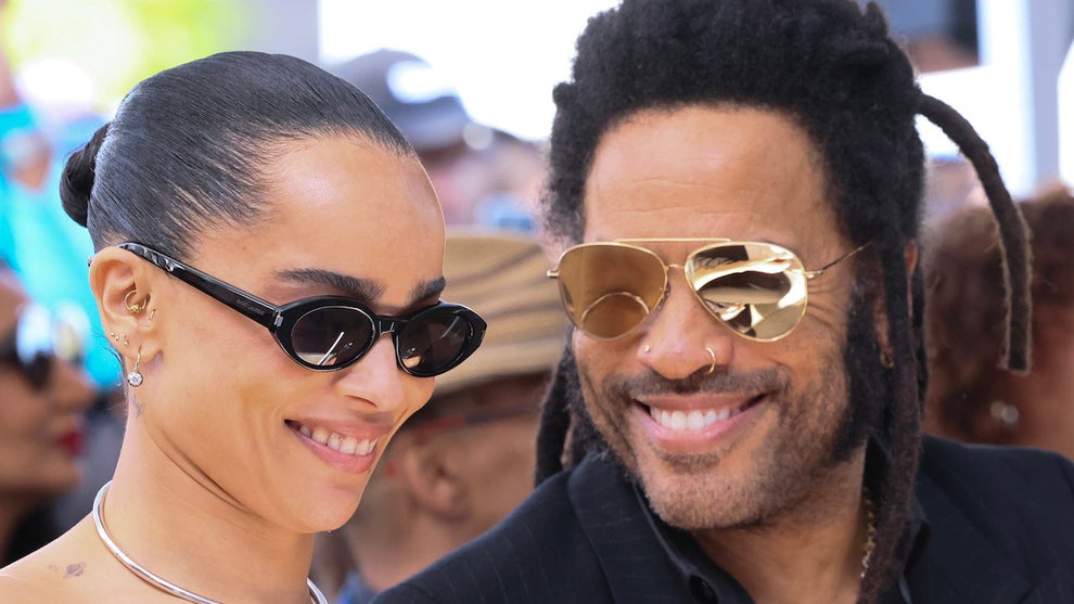 Zoë Kravitz and Lenny Kravitz at Lenny Kravitz's Hollywood Walk of Fame Star ceremony