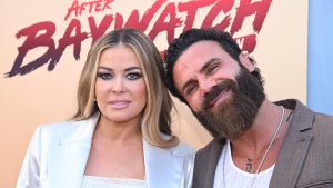 Carmen Electra and Jeremy Jackson at the After Baywatch premiere in Santa Monica