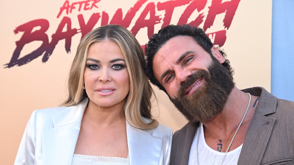Carmen Electra and Jeremy Jackson at the After Baywatch premiere in Santa Monica