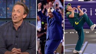 Seth Meyers Calls Chuck Schumer’s DNC Walkout Dance His Tryout for Australia’s Olympics Breakdance Team | Video
