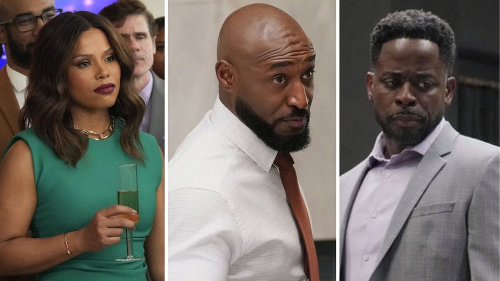 Dulé Hill, Adrian Holmes and Diandra Lyle (Tyler Golden/Peacock)