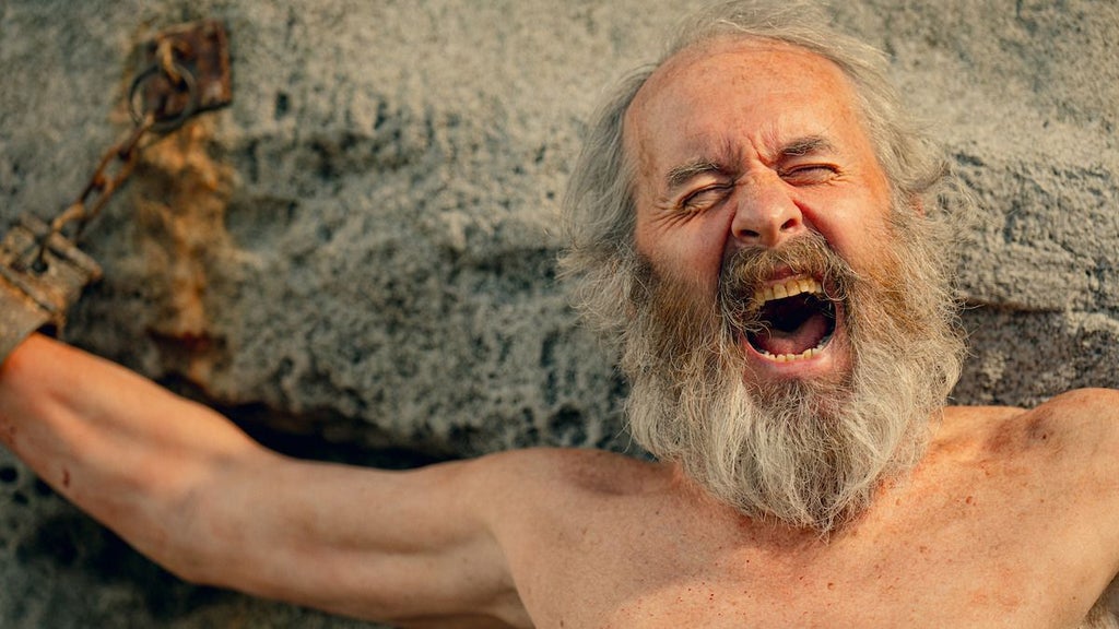 Stephen Dillane as Prometheus in "Kaos" (Netflix)