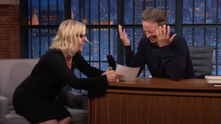 Seth Meyers Laughs So Hard He Makes No Noise During Interview With Amy Poehler | Video