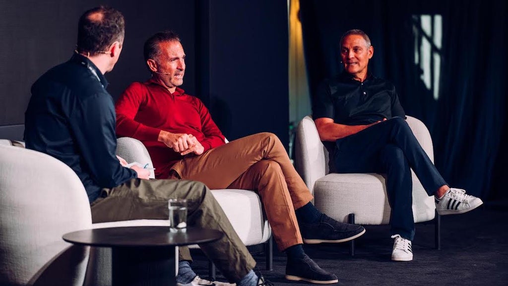 RedBird Capital Partners co-founder Gerry Cardinale and Endeavor CEO Ari Emanuel (Courtesy of IMG)