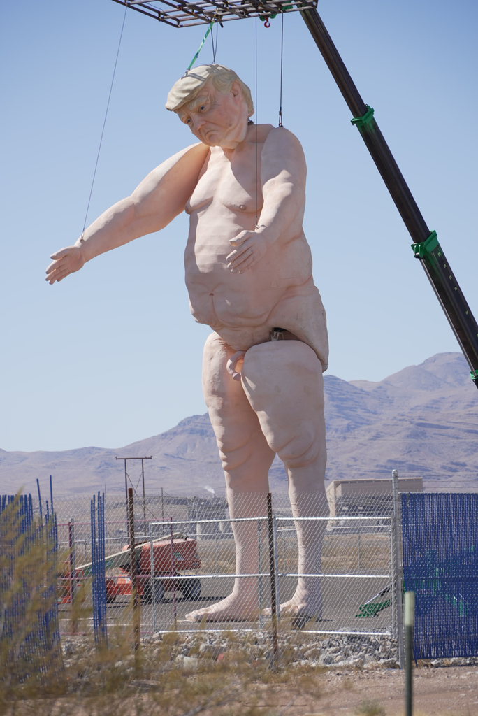 The Crooked and Obscene Giant, Naked Trump Marionette