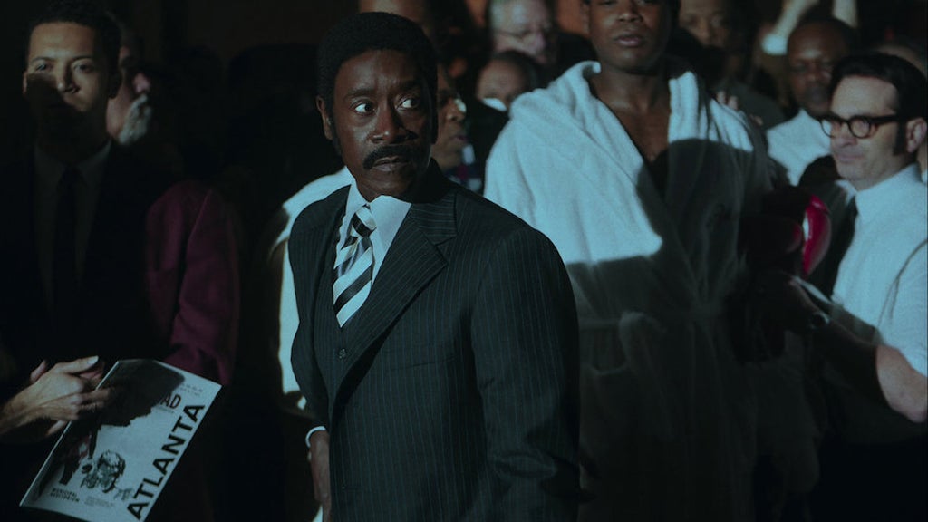 Don Cheadle as JD Hudson in "Fight Night: The Million Dollar Heist" (Credit: Eli Joshua Adé/PEACOCK)