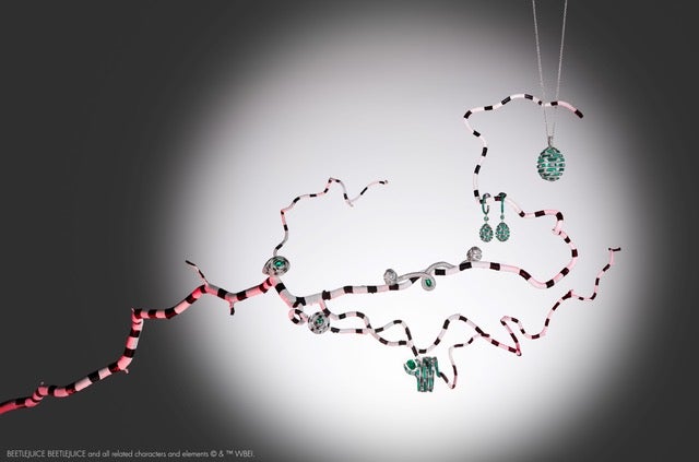 Fabergé and Tim Burton unveil a fine jewelry collection ahead of Beetlejuice Beetlejuice