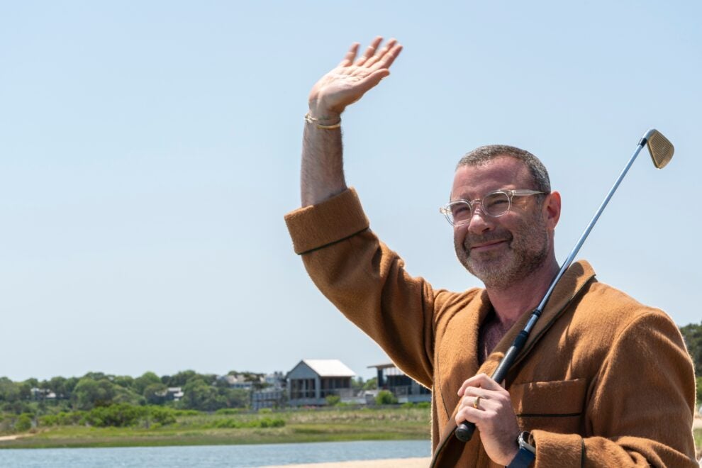 Liev Schreiber as Tag Winbury in "The Perfect Couple." (Credit: Seacia Pavao/Netflix)