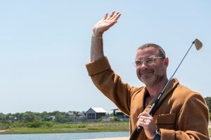 Liev Schreiber as Tag Winbury in "The Perfect Couple." (Credit: Seacia Pavao/Netflix)