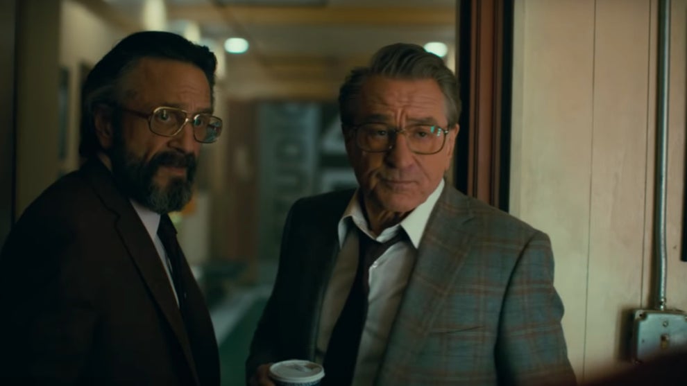 Marc Maron and Robert De Niro in "Joker" (Credit: Warner Bros.)