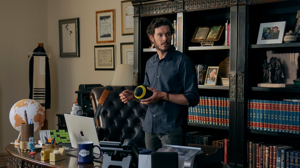 Adam Brody as Noah in episode 101 of "Nobody Wants This." (Credit: Stefania Rosini/Netflix)